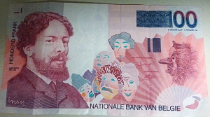 Belgian Franc 100 Front of note
